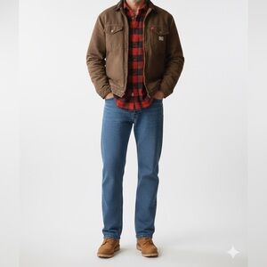 Old Mill Tall 36 Men’s Fleece Lined Relaxed Fit Straight Leg Jeans | 36x36